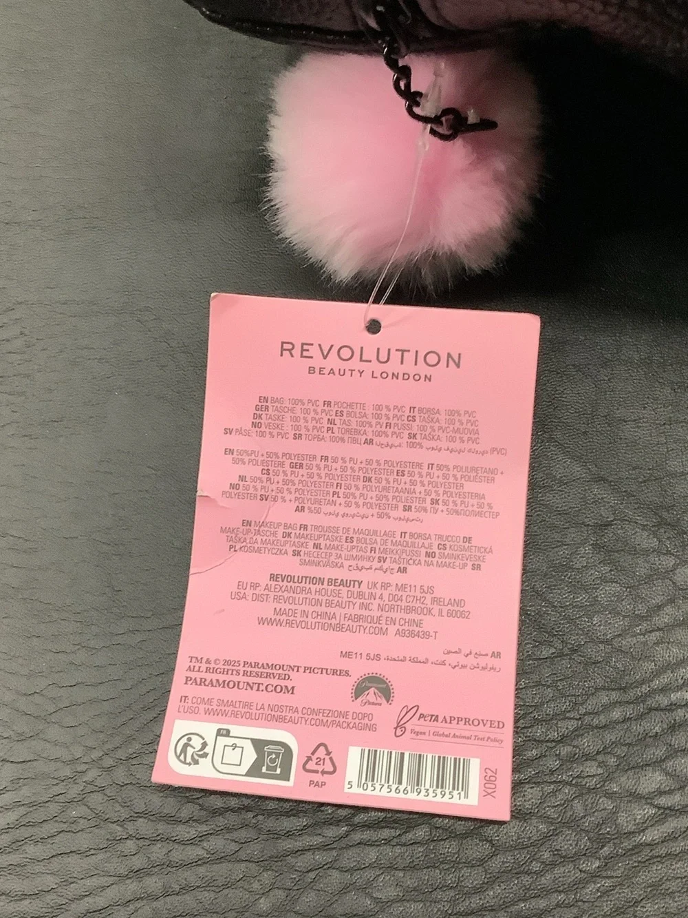 Revolution Black and White Clueless Cosmetic Case